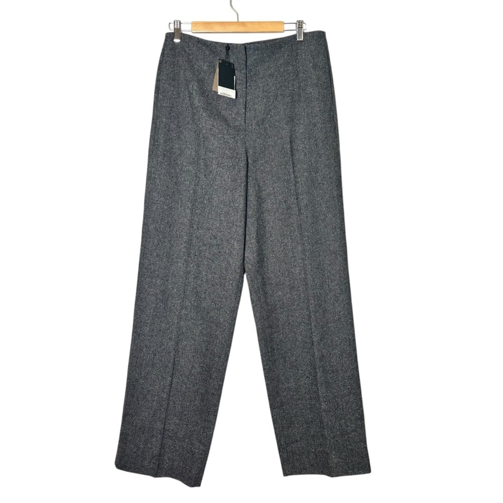 Massimo Dutti Gray Wide-Leg Trousers